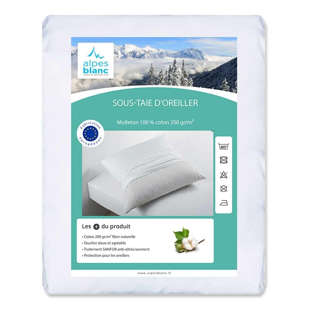 Alpes Blanc - Albornoz con cuello de chal de algodón y bambú (450 g/m²)