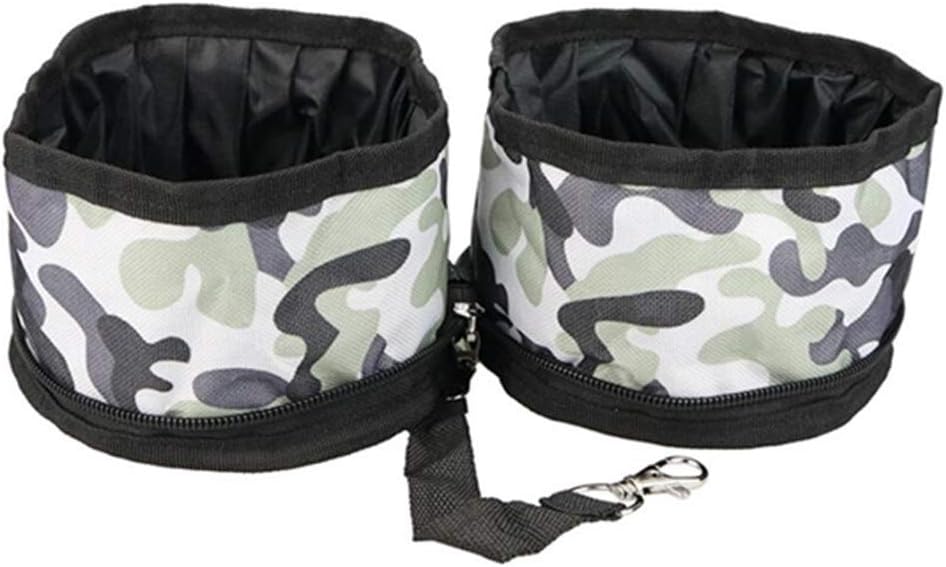 Travel Bowl for Dogs and Cats Collapsible Travel Pet Bowl 2 Pack for Water and Food, Set of 2 Portable Dog or Cat Bowls
