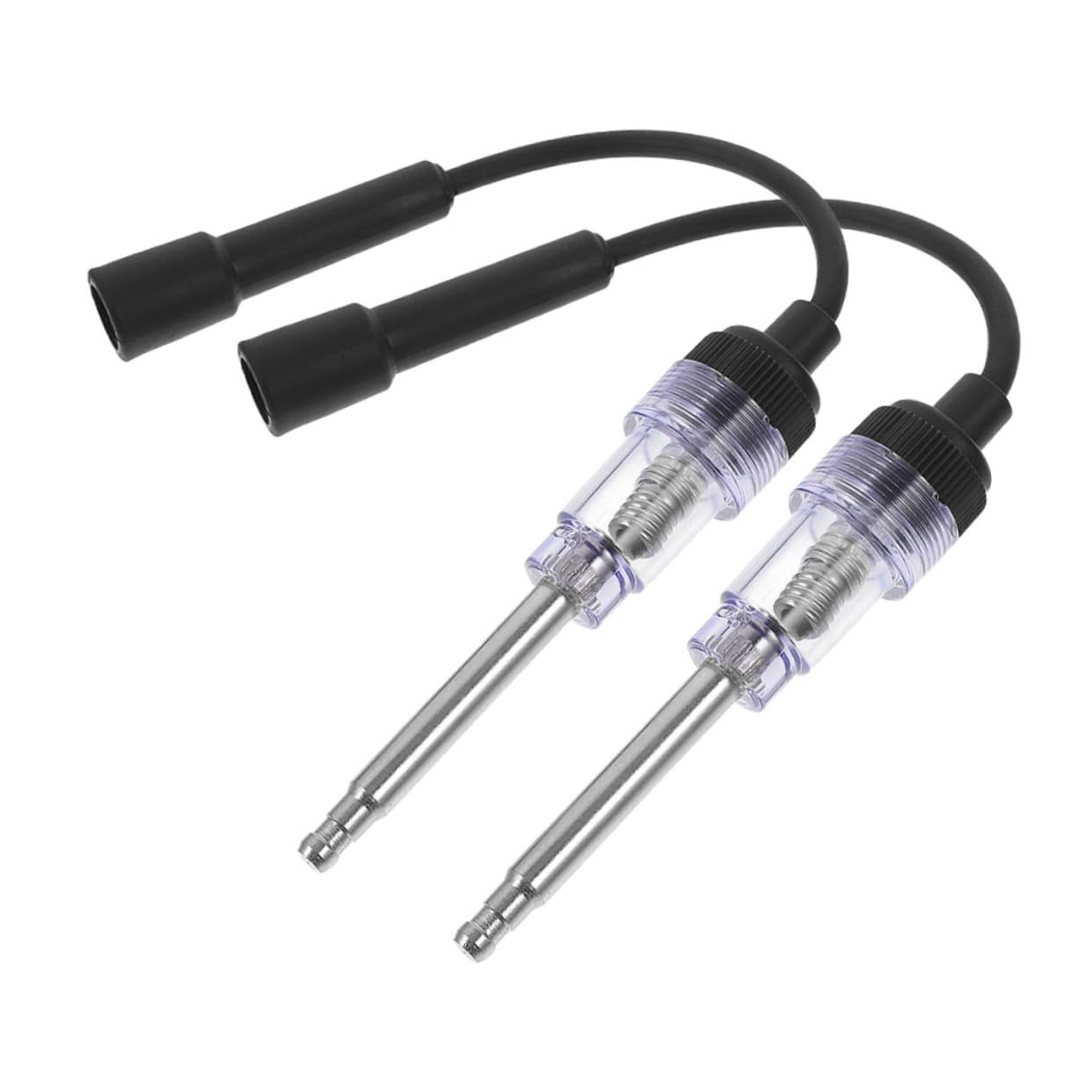 ULTECHNOVO 5 Juegos Probador De Encendido De Coche Cables De Bujía Auto Enchufar Probador Eléctrico Probador De Encendido Del Motor Probador De Chispa En Línea Black Plástico 2 Piezas X 5