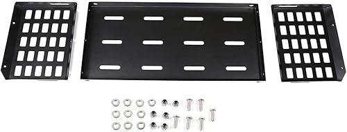 Miniatura 6 de YIWANG Organizador de cesta de almacenamiento para maletero de automóvil de aleación de aluminio negro para Land Rover Defender 110 2020-2022