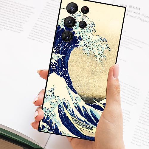 Berkin Arts Compatible with Samsung Galaxy S23 Ultra 5G Case Art Silicone Case Japanese Style Ukiyo-e (Under The Wave Off Kanagawa The Great Wave by Katsushika Hokusai) - Image 4