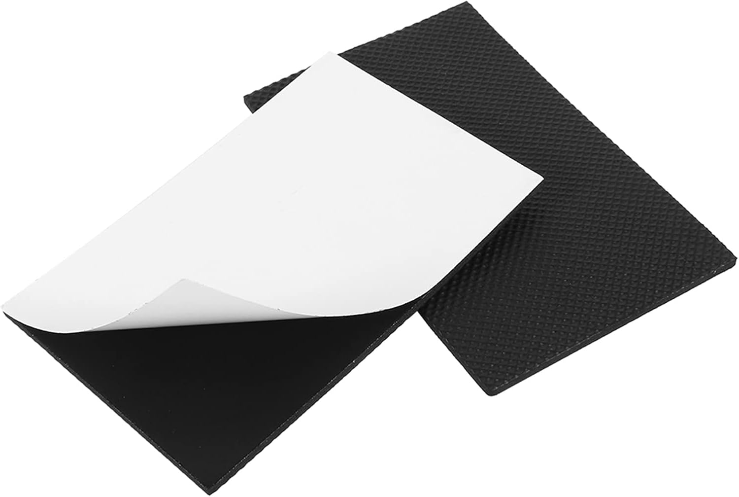 Generic 2Pcs Black EVA Furniture Floor Protectors, Nonslip Self Adhesive Pads for Sofa Table Chair, with Protective Feet for Wooden Floor Desk Surface