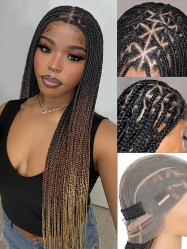 HANNE Full Lace Braided Wigs for Black Women Knotless Braided