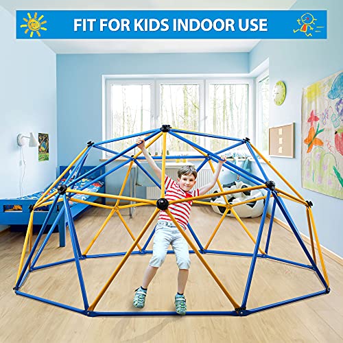 Jugader 10FT Geometric Dome Climber with Swing and Hammock, Climbing Dome for Kids 3 to 10 - Rust & UV Resistant Steel, Supporting 800LBS,Jungle Gym (3 Years Warranty for Metal Structure) - Thumbnail 5