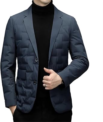 Mens Down Jackets White Duck Down Ultra Lightweight Slim Fit Men Coats Winter Warm