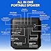 PHILIPS X4207 Bluetooth Party Speaker,100W Wireless Cube Speaker with Powerful Sound and Deep Bass, Supports USB/AUX/TWS, Mic Input and Vibrant Party Lights for an Immersive Experience.