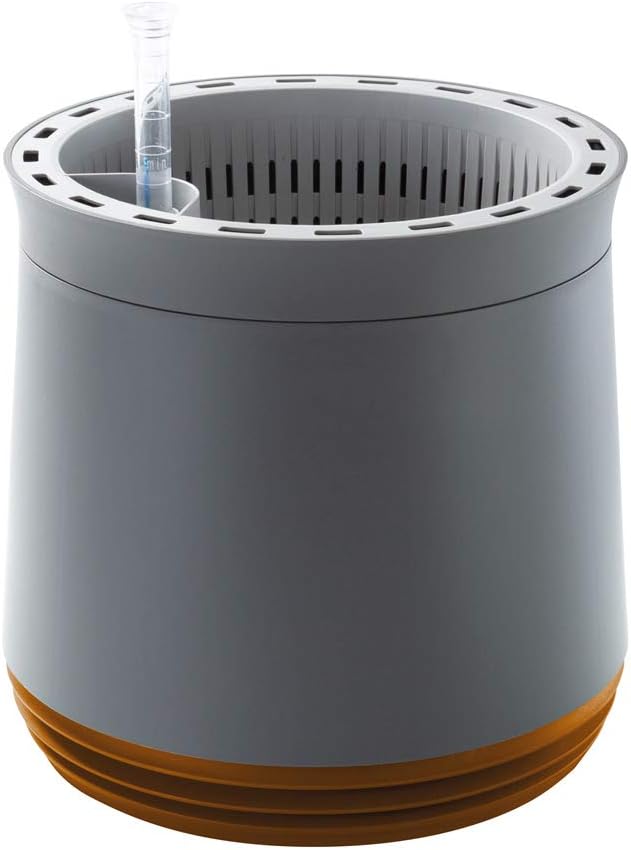 AIRY pot - Innovative plant pot as a highly effective air purifier - Natural air purification with houseplants without electricity and chemicals (Honey Mustard)
