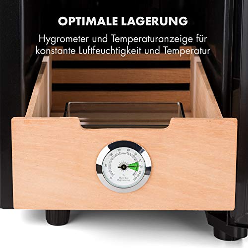 Klarstein El Presidente ZigarrenHumidor thermoelektrisch,