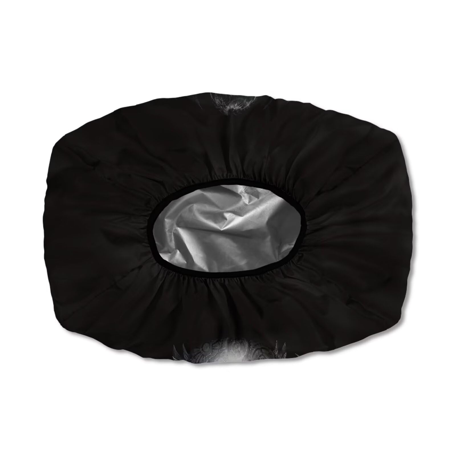 Brosoneto Skull Print Winch Cover Winch Protection Cover Dust-Proof Waterproof Universal Winch Protective Cover Breathable Suitable for Electric Winches 8500-17500 lbs