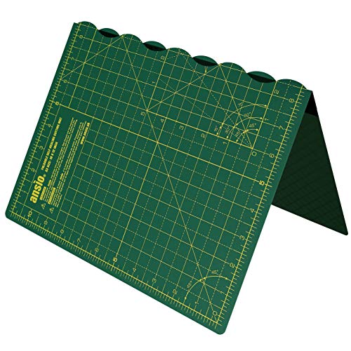 ANSIO Alfombra de Corte Plegable autocurativa A3. Ideal para Manualidades, Acolchados, Costura,...