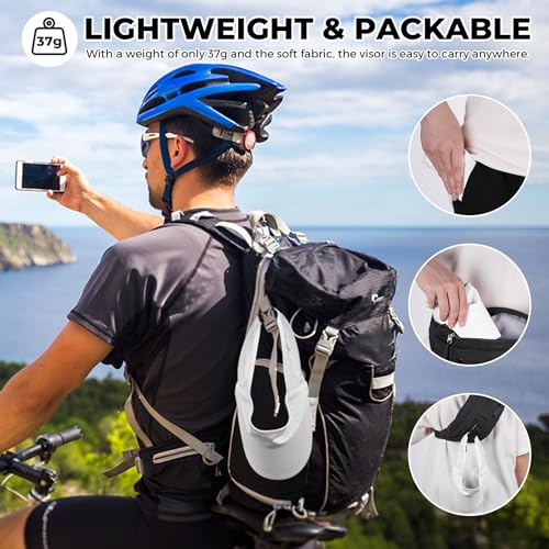 Image of Sukeen 3 Pack Sports Sun Visor Men Women Lightweight Packable Cooling Stretchy Visor Hat for Running, Tennis, Golf