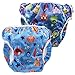 fakiku Pannolino Costumino Contenitivo Neonato Bimbi 0-36 Costume Piscina Regolabile Riutilizzabile Costumi per Bambini Set Mare Lavabili Pannolino Nuoto Bambina Bambino