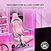 Razer Enki Gaming Chair: All-Day Comfort - Built-in Lumbar Arch - Optimized Cushion Density - Dual-Textured, Eco-Friendly Synthetic Leather - Reactive Seat Tilt & 152-Degree Recline - Pink