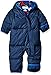 Columbia Baby Boys' Snuggly Bunny Bunting, Collegiate Navy/Navy Animal, 3-6 Months