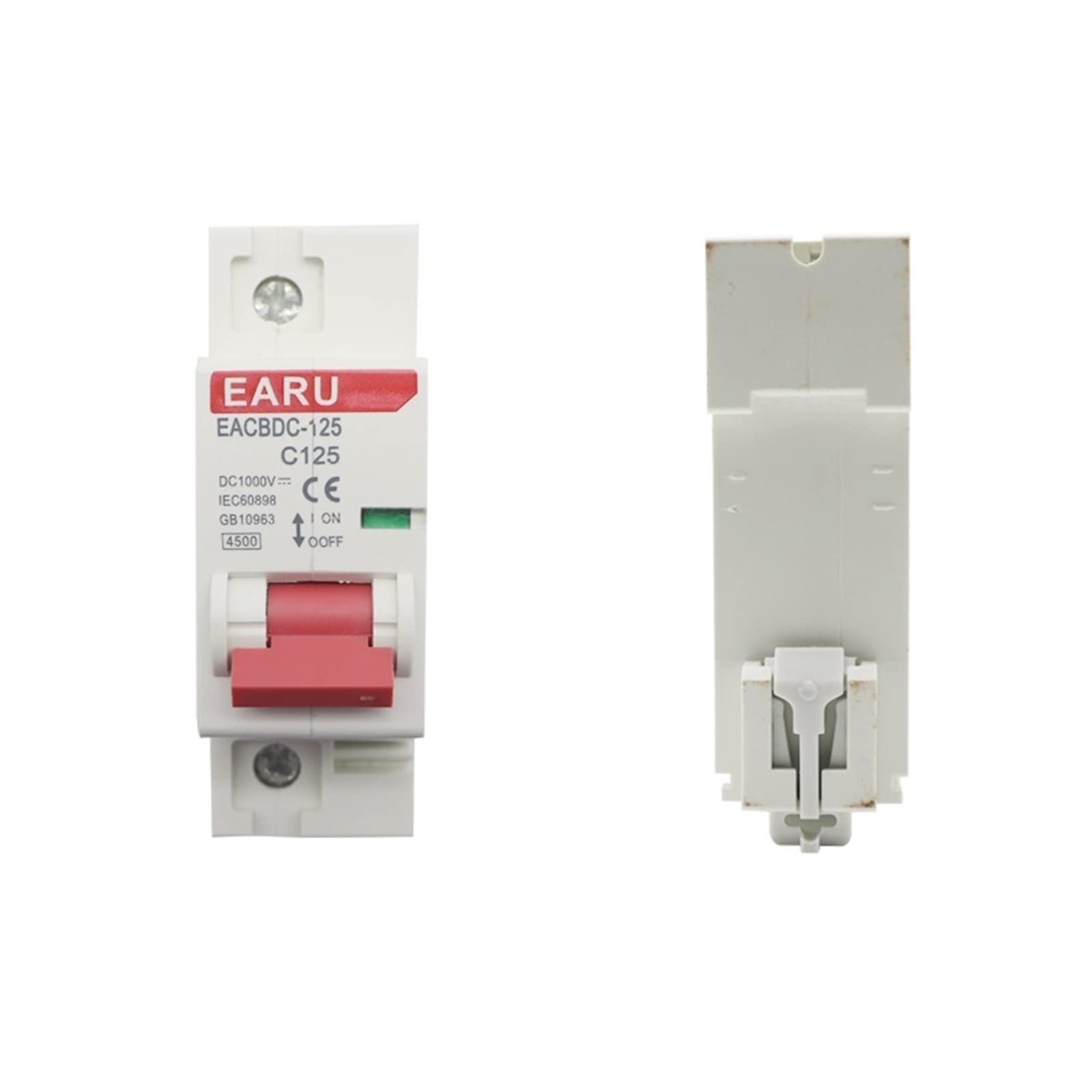 NVSFZGIYG 10pcs DC 1000V 125A 1P Solar Mini Circuit Breaker Overload Protection Switch 80A-125A DC1000V MCB for Photovoltaic PV(100a)