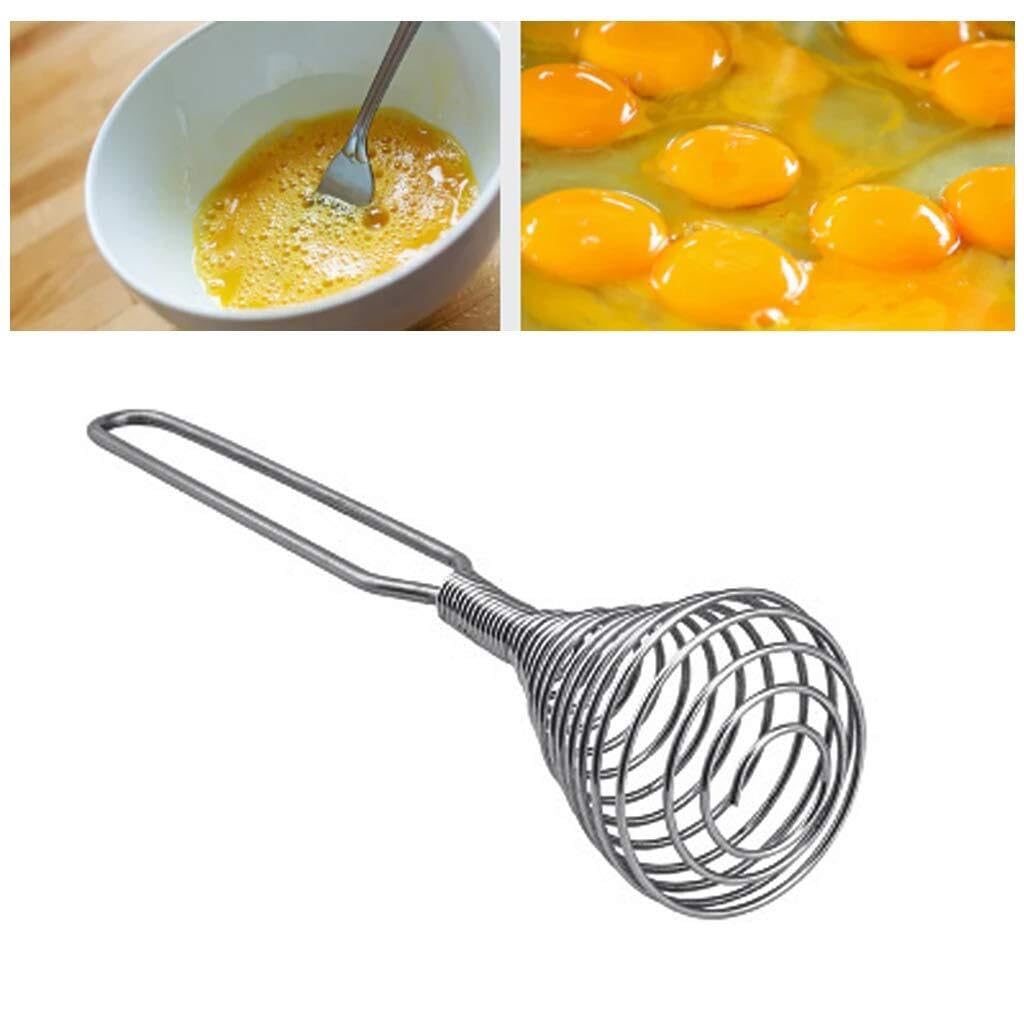 Schneebesen Rührbesen Küchen-Push-Spirale, Manuelles Schneebesen-Werkzeug, Tragbarer Mixer for Milchgetränke, Kaffee, Milchshake, Aufschäumer, Kochen, Backen Zu Hause Handschneebesen