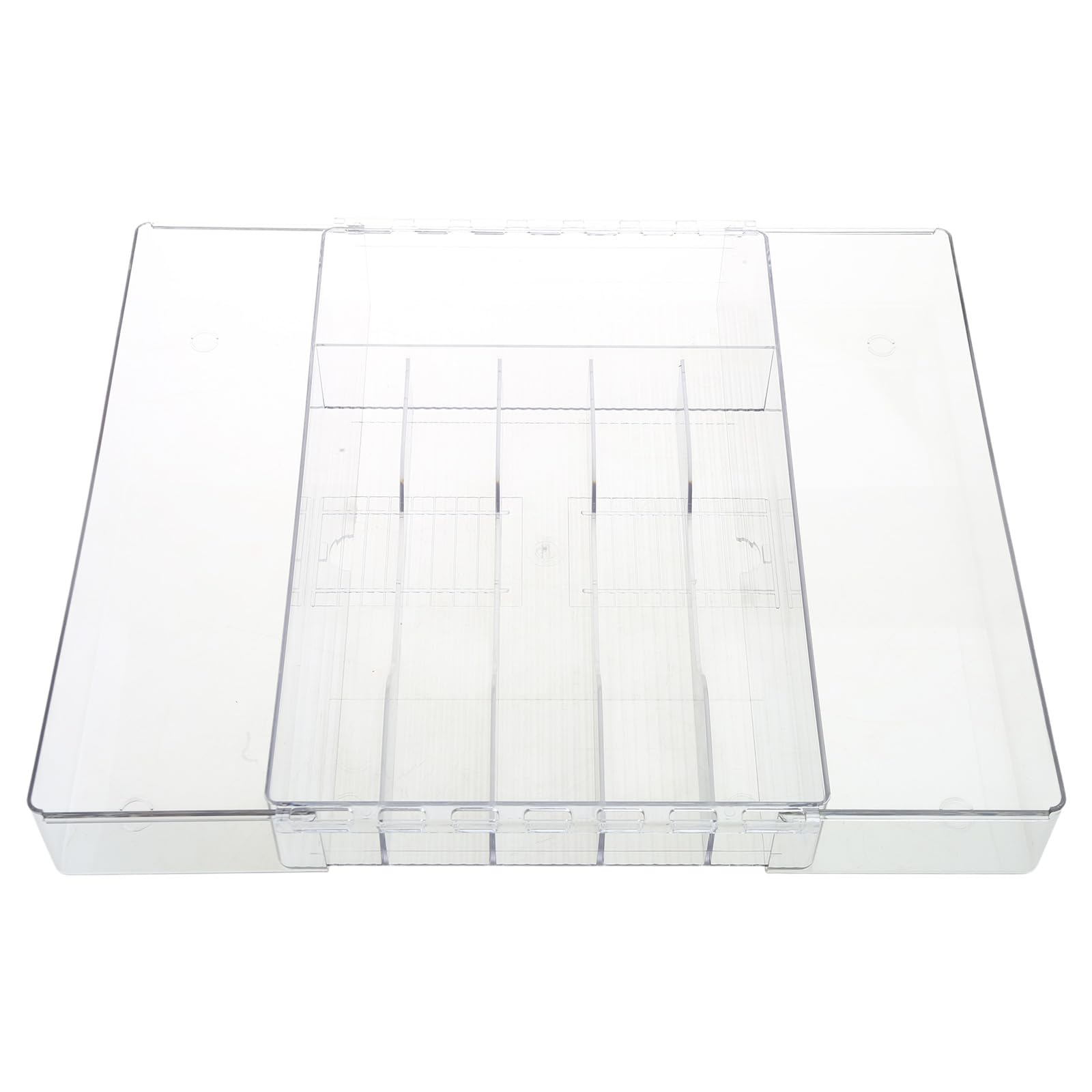 Tsophreniq Cutlery Drawer Tray with Adjustable Compartments Kitchen Cutlery Drawer Insert Flatwares Organizers Adjustable Silverware Tray