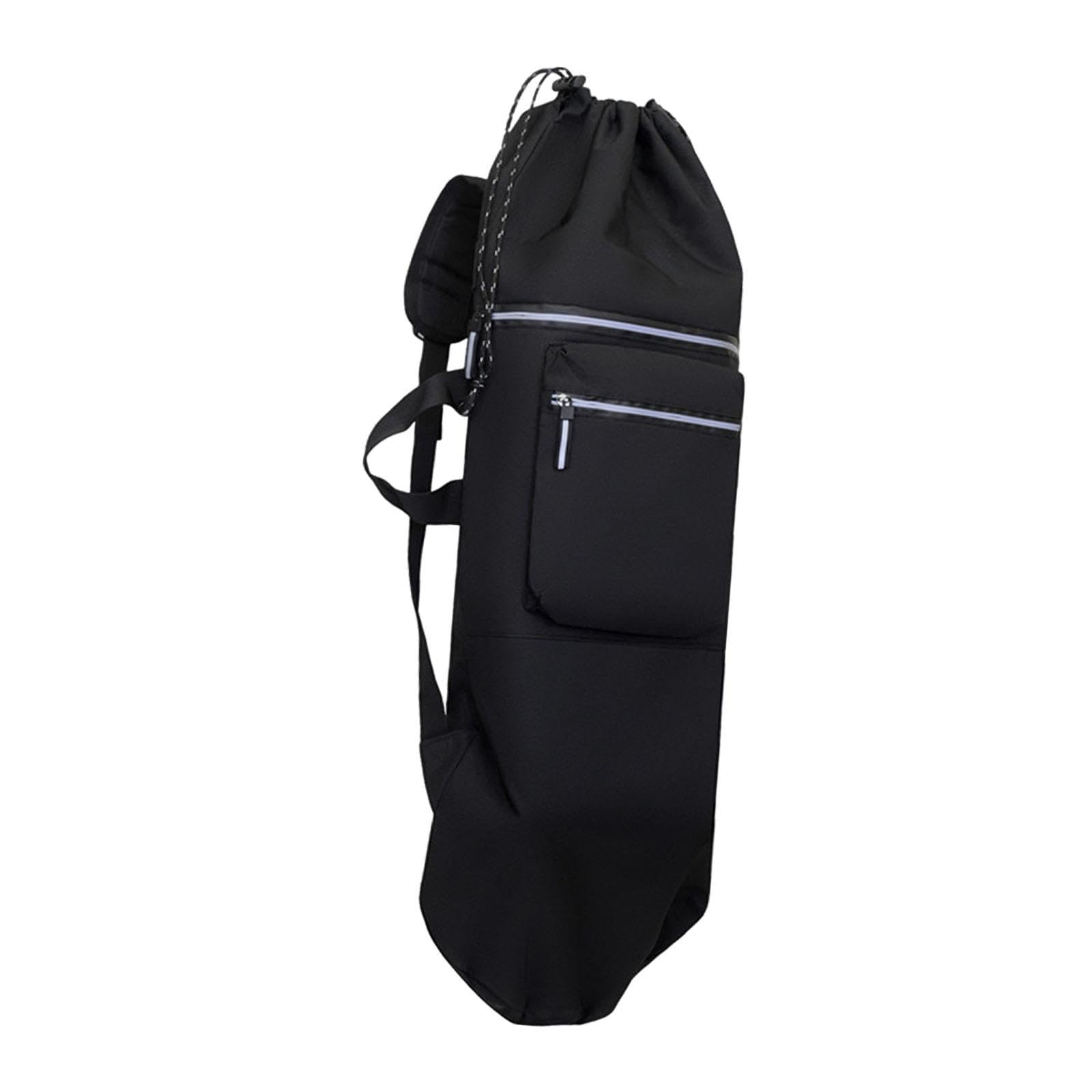 B Baosity Sac à Dos Skateboard Grande Capacité avec Fermeture à Cordon Bandoulière Réglable en Tissu Oxford Imperméable Rangement Polyvalent pour Les Activités