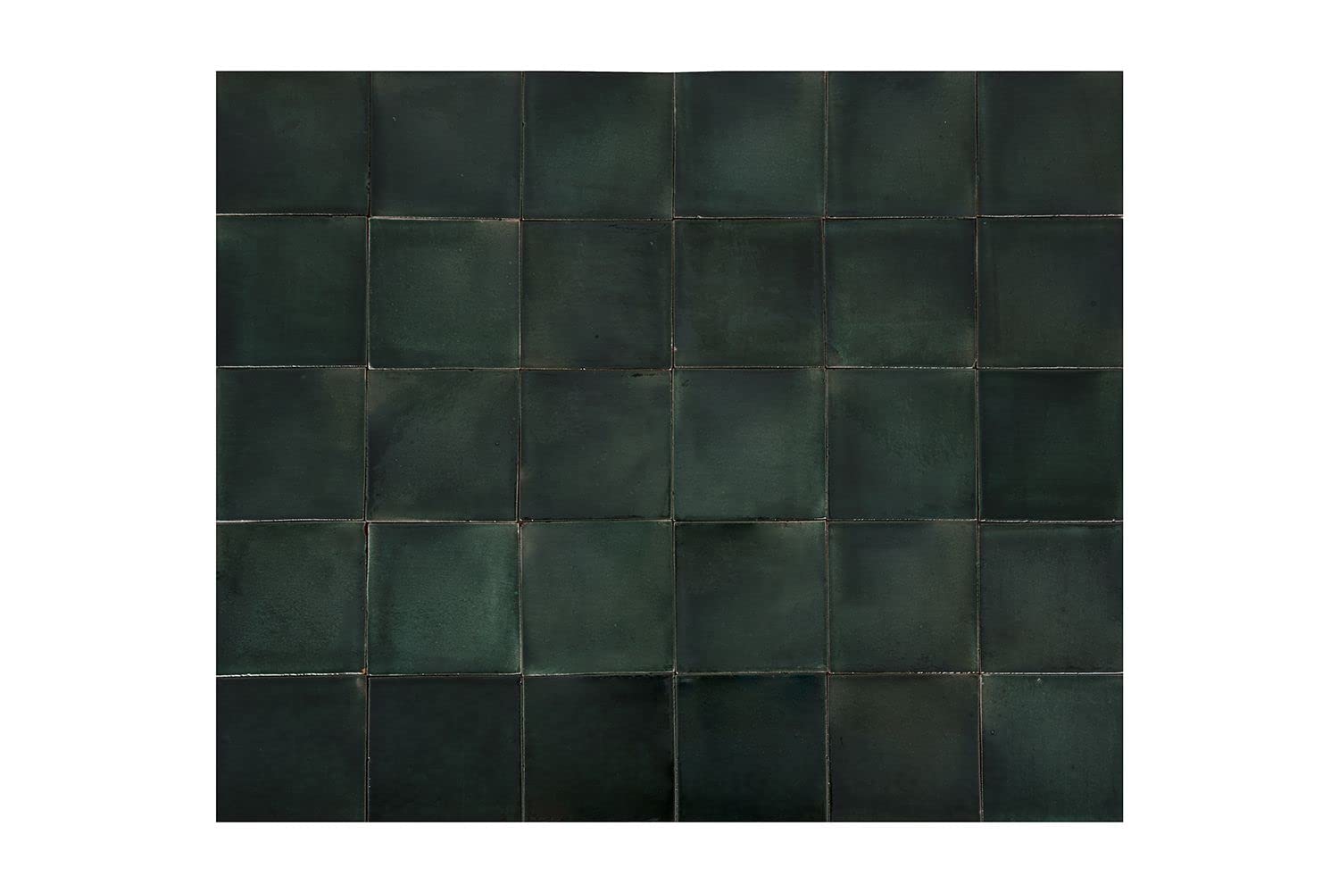 Cerames Piastrelle per mosaico verdi in tinta unita verde brillante – Messicano in ceramica mosaico, piastrelle verdi in Messico per cucina, bagno, doccia, mattonelle verdi confezione da 30