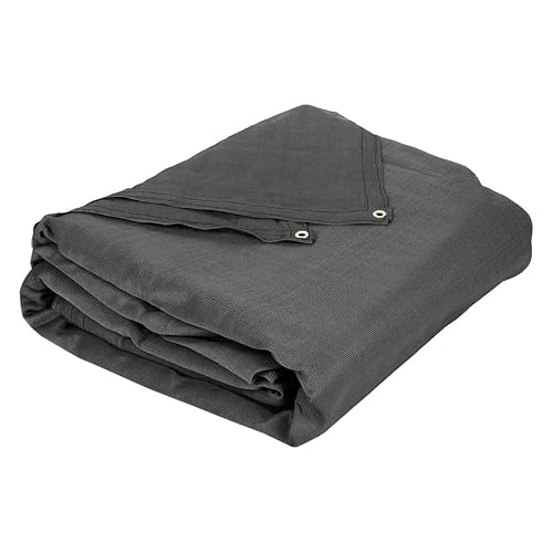 FenceScreen Mesh Debris Net Tarp 20' x 50' NFPA Fire Rated & UV Resistant Construction Safety Netting, 70% Blockage, Tear-Resistant HDPE, Reinforced Edges with Brass Grommets, Black