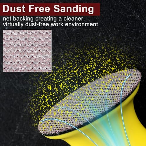 SPEEDWOX 3-Inch 240 Grit Mesh Abrasive Dust Free Sanding Discs, Virtually Dust-Free, Box of 25 Discs - Image 3