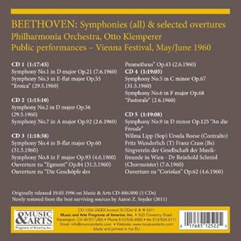 ♧未開封 ウィーン芸術週間1960 ベートーヴェン 交響曲全曲演奏会 完売御礼】 LPレコード クレンペラーのベートーヴェン/交響曲