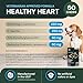VETRISCIENCE Veterinary Strength Healthy Heart Chews - Heart & Energy Supplement for Pets - Cardiovascular Supplement - Pet Blood Flow Support - Chicken Flavor - 60 Count