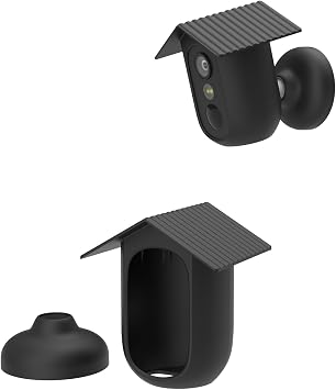 Silicone Cover for eufy Security eufyCam C35, Silicone Skin Case, Full Body Weatherproof Housing for eufyCam C35, Black, 1Pcs | 1 x Silicone Protective Case for eufy Security eufyCam C35 Black