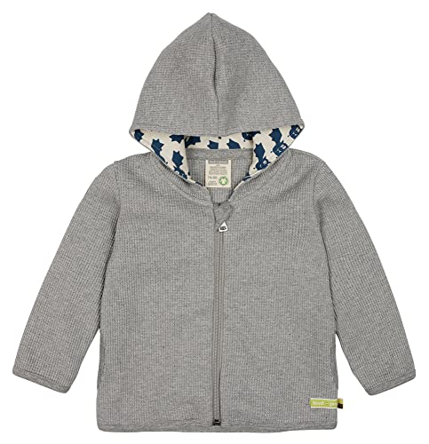 loud + proud Waffel, Gots-Zertifiziert, Made in Germany Sudadera, Grey, 98/104 niños Unisex Cover