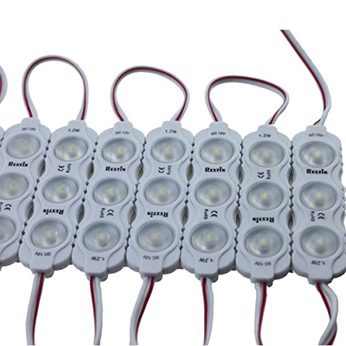 Image of Super Bright 200pcs New Model 2835 3 LED Module 120-150LM Per Module Waterproof Decorative Light for Letter Sign Advertising Signs with Tape Adhesive Backside 3 Years Warranty (Warm White)