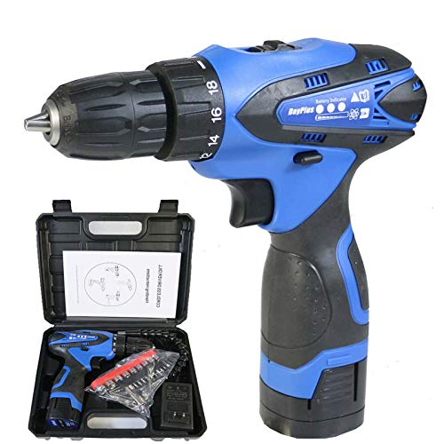 Power Drill Cordless Tool Kit for Man Cordless Drill Set Home Tool Kit with 29 Accessories 16.8V Impact Cordless Drill 18+1 Torque Setting Drill Driver Set