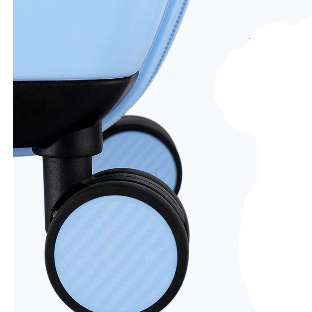 ADITAM ZHANGQIANG Valigia Trolley da Viaggio 5 Città Trolley Approvato da Cabina, Blu (Color : Yellow, Size : 17.5cm) Double The Comfort
