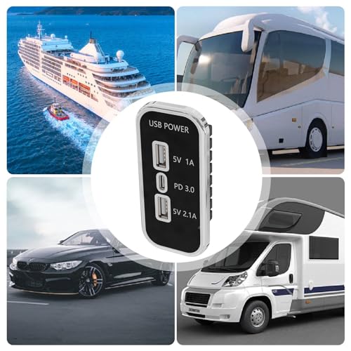 Cargador de teléfono de coche múltiple con divisor potente integrado 3