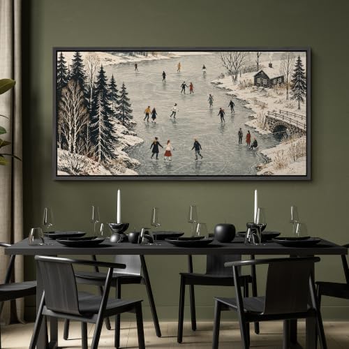 Image of MUDECOR Extra Large Framed Canvas Print Wall Art Skate Art for Living Room