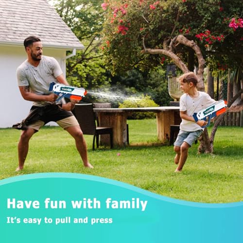 Image of Storio Holi Pichkari Water Gun Toy for Kids 890ml High Capacity Water Gun Toy Summer Outdoor Toy Rotating 4 Nozzle Quick Fill High Pressure Water Gun for Boys