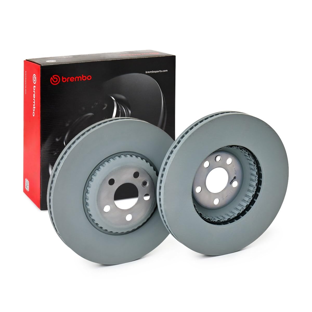 2x BREMBO Disco freno Anteriore Ø349mm Altezza: 52mm Spessore: 34mm ventilazione interna disco del freno a due pezzi Tazza del disco del freno in acciaio 09.C982.23 Compatibilità con LAND ROVER
