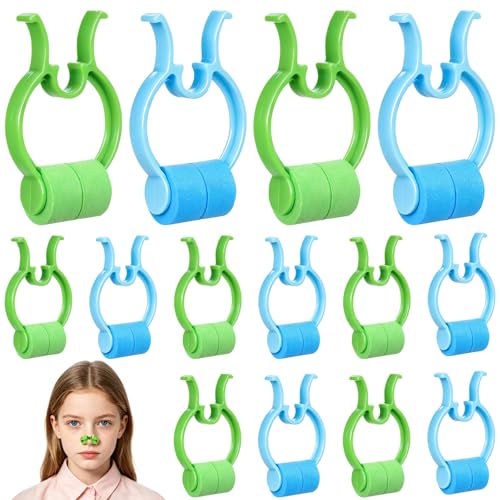 SOIMISS Corrector Nariz Clip de Tope Nasal de Pom y Eva para Uso al Aire Libre y Viaje, Pack de 24 Piezas que Previene la Respiración Nariz