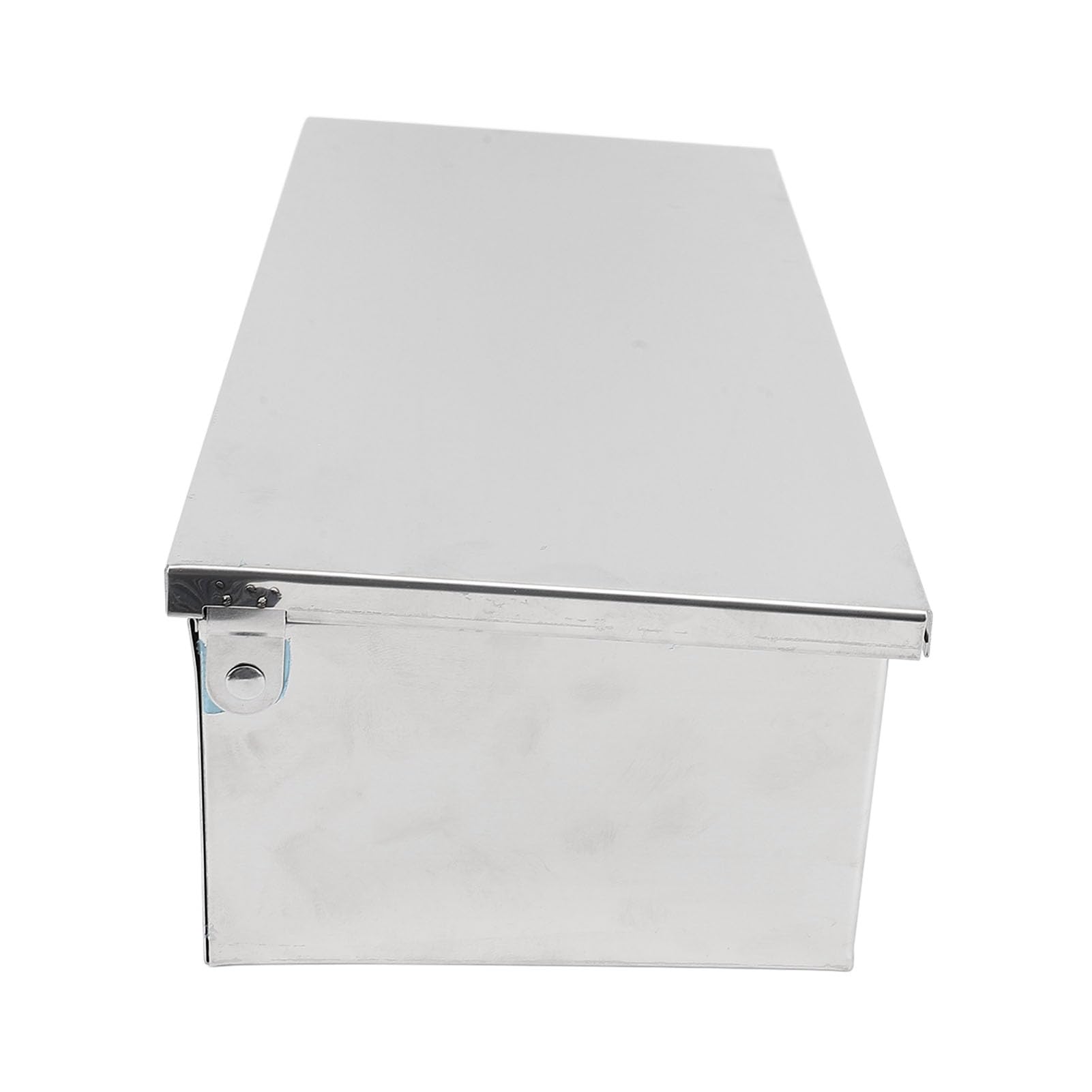 Caja de Condimentos de Acero Inoxidable con Tapa, 4 Compartimentos Rectangulares con Diseño de Tapa Volteable Caja Organizadora Portátil de Gran Capacidad para Condimentos