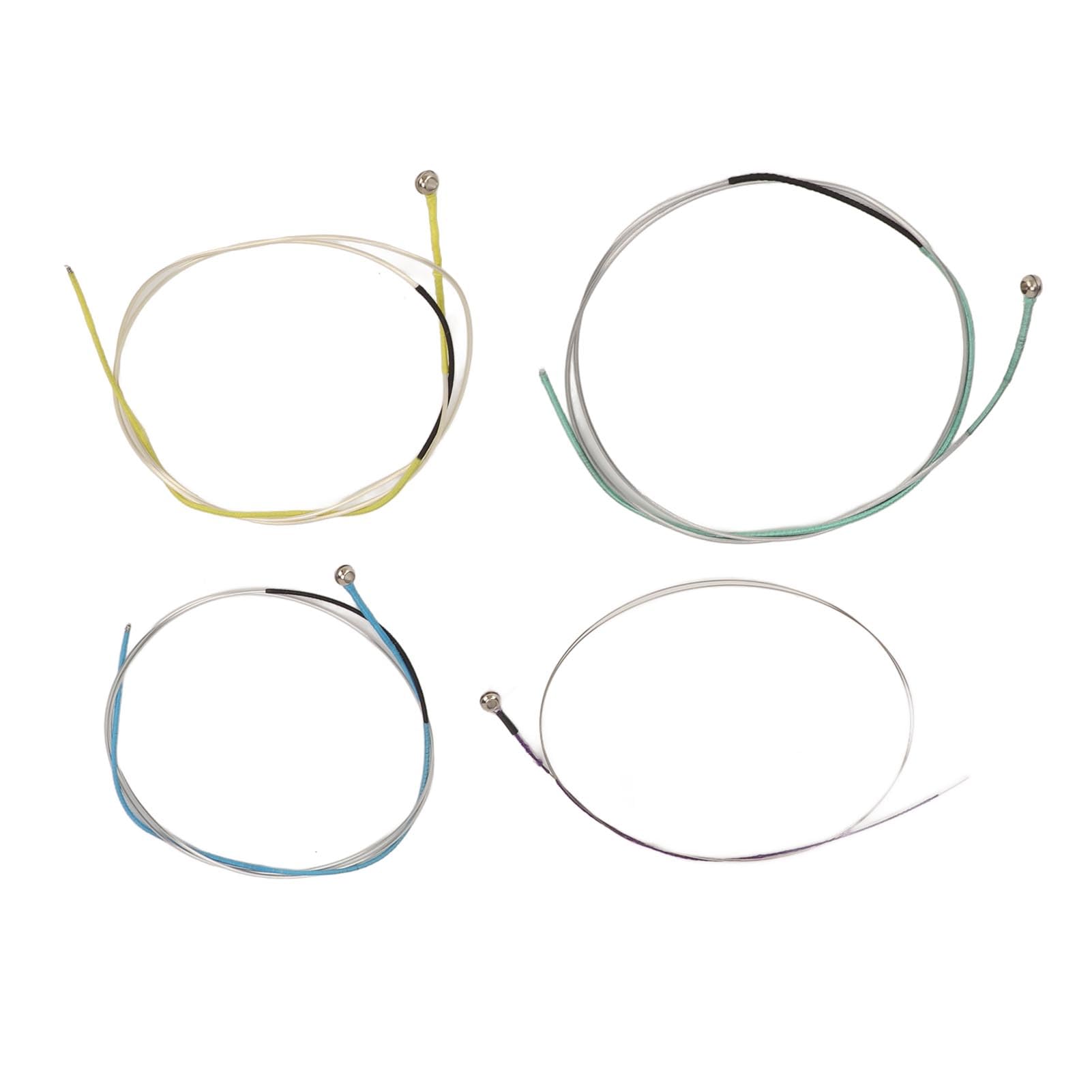 12 Corde per Violino in Nylon, Acciaio Inossidabile, Alluminio, Lega di Magnesio, Nucleo di Avvolgimento, per Dimensioni 1/2, 1/4, 3/4, 4/4, Tono e Resilienza Ottimizzati (AV33)