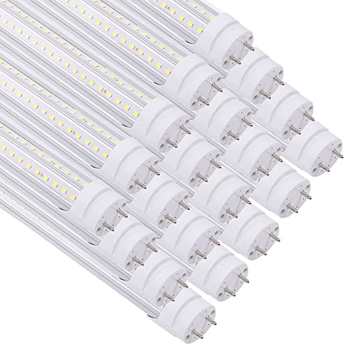 LED蛍光灯直管 超高輝度6000LM 省エネ36W 40W形*2相当 120cm 工場照明 PL保険済 (80w形 20本, 昼光色)