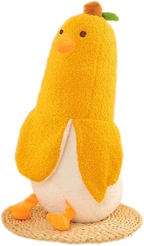 Arfobug かわいいバナナアヒル、アヒルのぬいぐるみ、バナナアヒル抱き枕、アヒルパッド、アヒル人形ぬいぐるみ、枕、柔らかい睡眠枕、漫画の人形、女の子へのクリスマスプレゼント、ぬいぐるみ、子供のパーティー用品 (70cm/0.65kg,イエローバナナアヒ