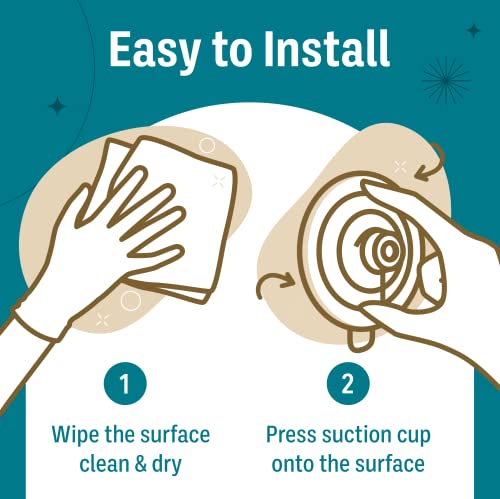 Holiday Joy Suction Cup Hooks - Pack Of 2, Giant Suction Cups For Shower Wall, Front Door And Glass Window - Heavy-Duty Wreath Hook Set, Great For Christmas Decorations﻿ #TOP3