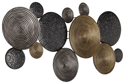 Signature Design by Ashley Circle Metal Wall Sculpture, 46x23 in, Emsley - image 3