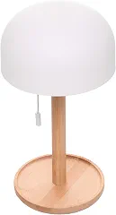 WOLFF - Luminária de Mesa Led 3 Tons Usb Stella Branca Bambu