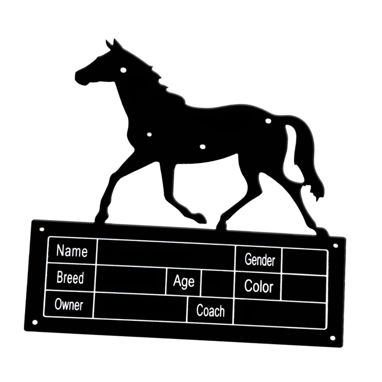 Yiju Equestrian Stall Name Plate for Horses, Barn Signage for Doors, Outdoor Farm Decor