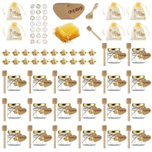 Ucamp Słoiki do Miodu Sześciokątne Szklane