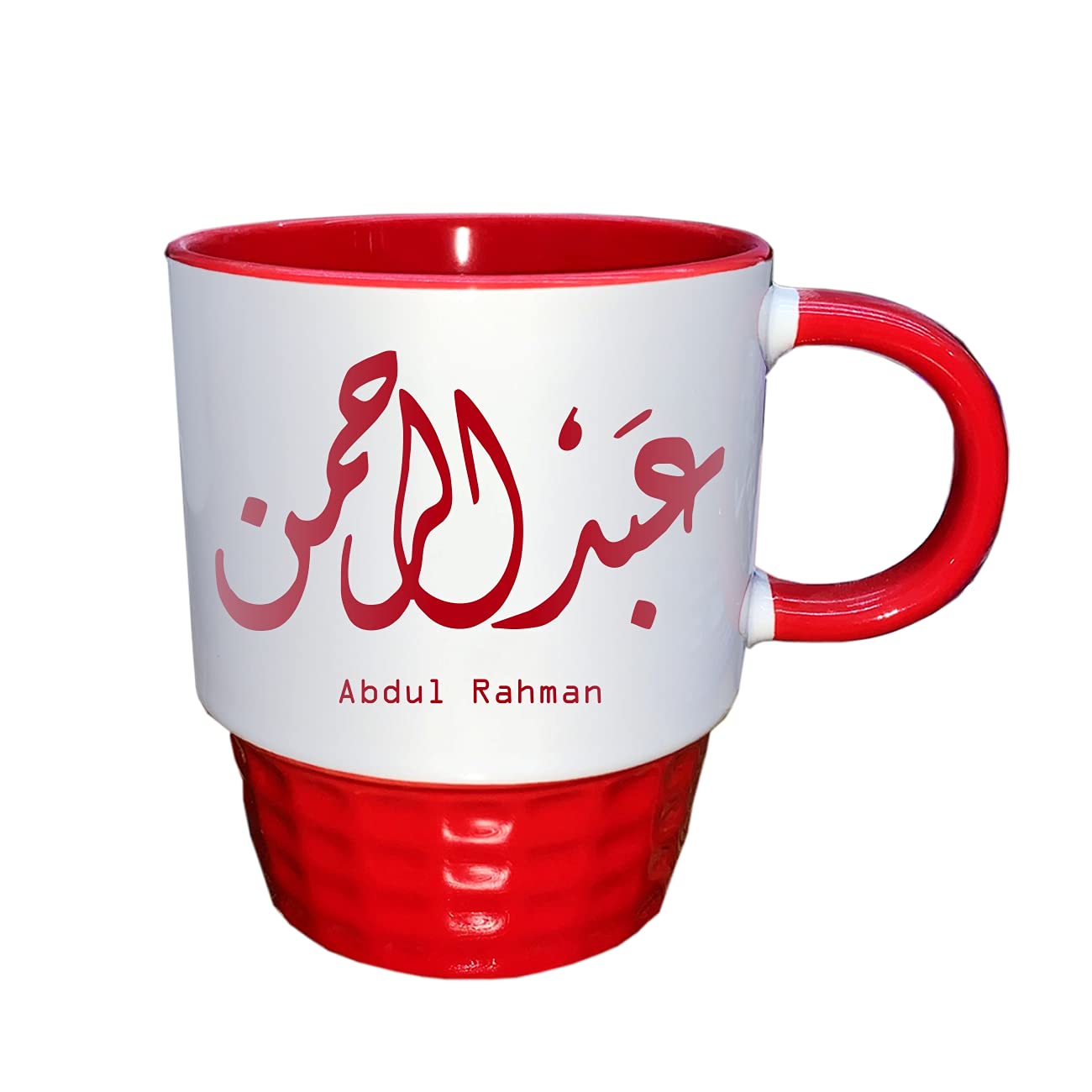 FMstyles MGT - Arabic Calligraphy Name Abdul Rahman Half Tone Red Mug, FMS466