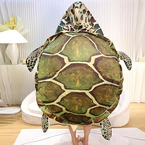 Yuthsona 40IN Wearable Turtle Shell Pillows Tortoise Plush Pillow Turtle Shell Stuffed Animal Costume Plush Toy Funny Dress Up Creative Gifts for Boys and Girls