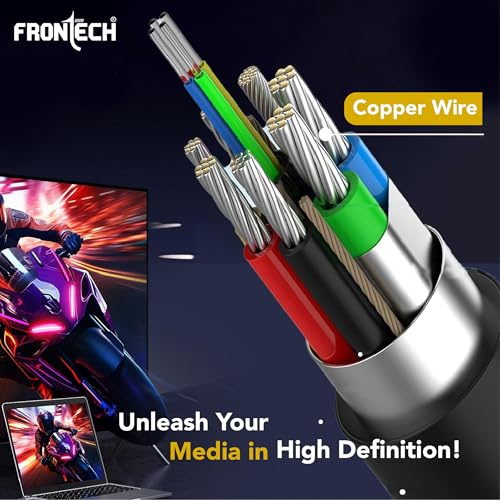 FRONTECH VGA Cable - 1.5M Length | Enhanced Signal Transmission for HD Audio/Video | Versatile Connectivity at Optimal Length | Universal... - Image 3