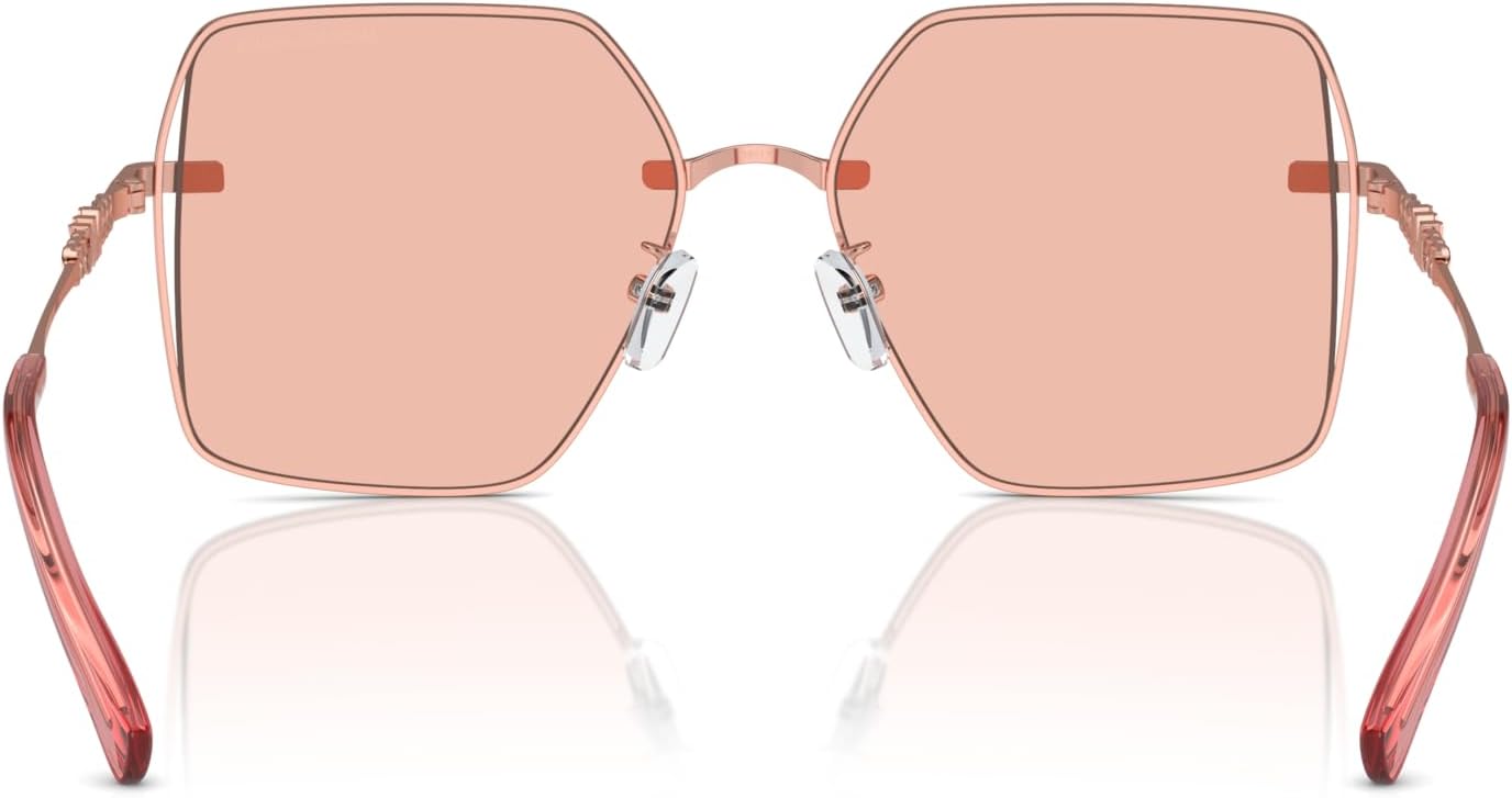 Michael Kors MK1157D Sanya Sunglasses, Shiny Rose Gold/Rose Solid, 58 mm